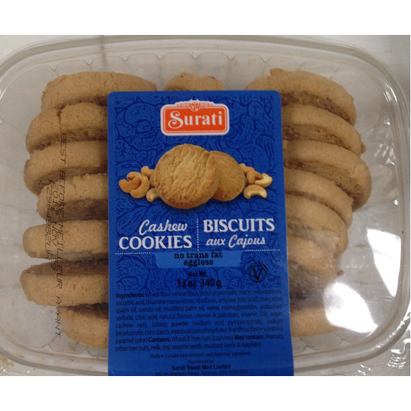 Surati Cashew Cookies 12 Oz / 340 Gms