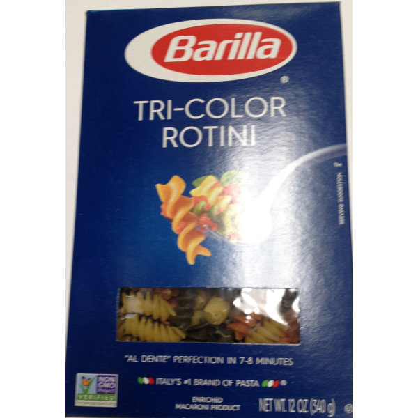Barilla Tri-Color Rotin 12 Oz / 340 Gms