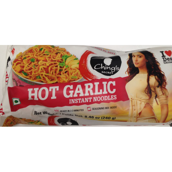 Ching's Hot Garlic Noodles 8.46 Oz / 240 Gms