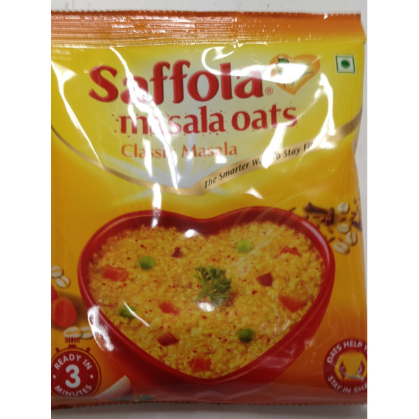 Saffola Masala Oats Classic Masala, 500 grams (17.63 oz) - Vegetarian