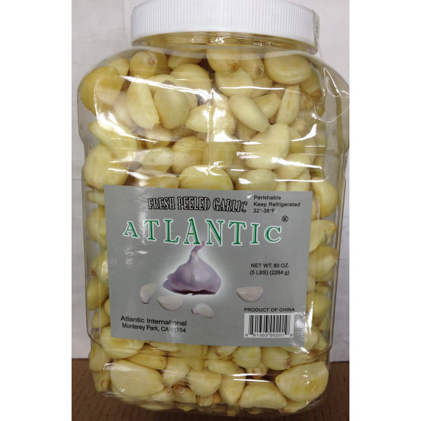 Atlantic Fresh Peeled Garlic 80 OZ / 22268 Gms