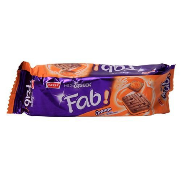 Parle FAB Orange Cookies  3.95 OZ / 112 Gms