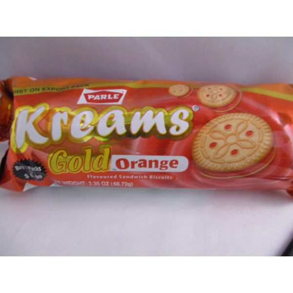 Parle Kreams Orange Cookies  2.47 OZ / 70 Gms