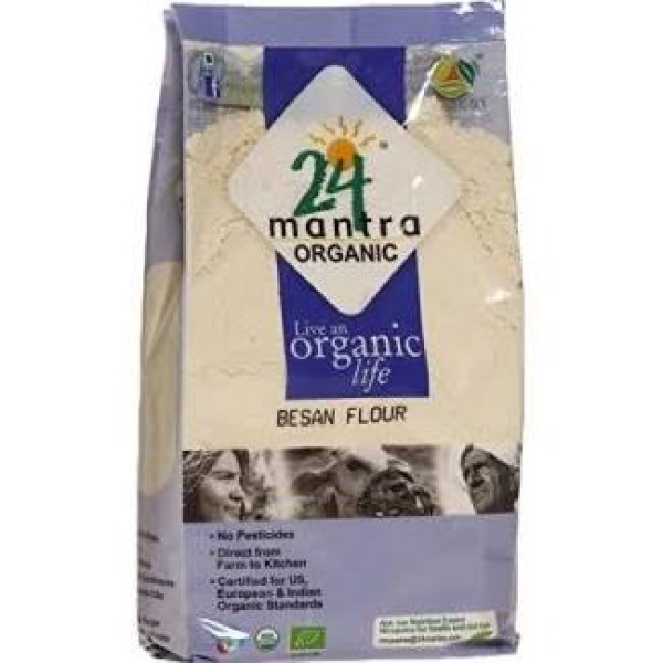 24 Mantra Organic Besan 1 Lb / 454 Gms
