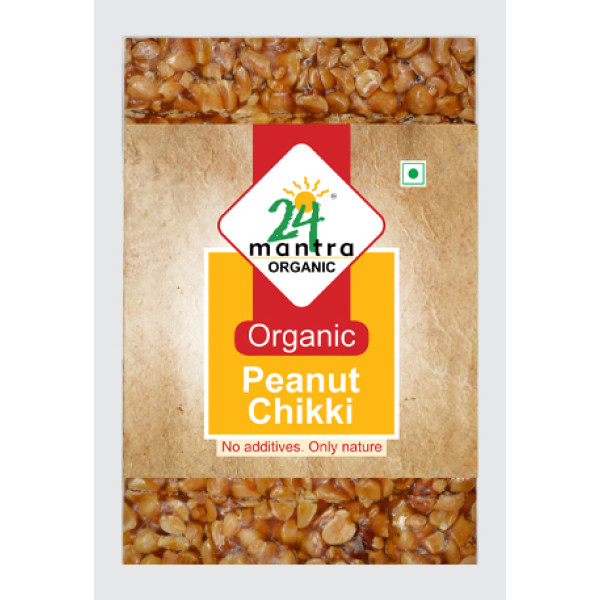 24 Mantra Organic Peanut Chikki 100 Gms